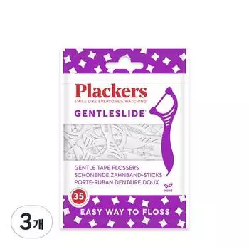 Зубная нить Flackers Gentle Slide Y-типа, 35 шт., 3 шт.