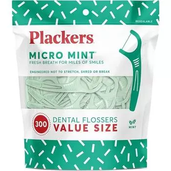 Зубная нить Flackers Micro Mint, 300 шт., 1 шт.