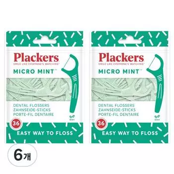 Зубная нить Flackers Micro Mint, 36 уп., 6 шт.