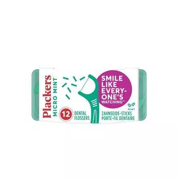 Зубная нить Flackers Micro Mint Travel Case, 12 шт., 1 шт.