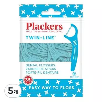 Зубная нить Flackers Twin Line, 35 шт., 5 шт.