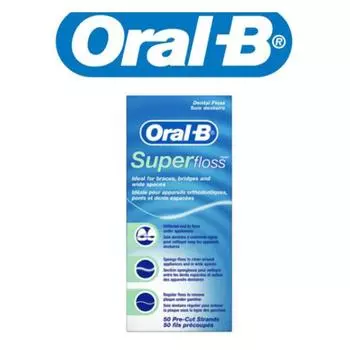 Зубная нить Oral-B SUPER Floss(1Упаковка50шт) (1Pack50Pcs)