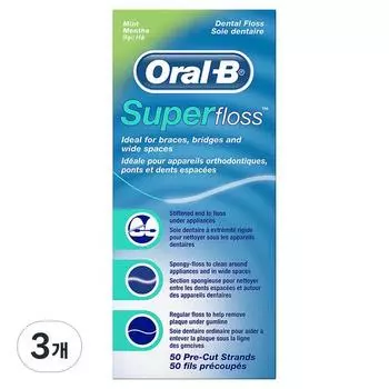 Зубная нить Oral-B Superfloss, 50 уп., 3 шт.