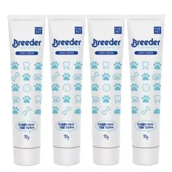 Зубная паста Breeder Clean, 70г, 4 шт., корейский шампунь для домашних животных