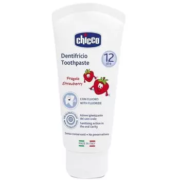 Зубная паста Chicco с фтором 12мес+ 50мл