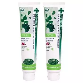 Зубная паста Dentiste Plus White Fresh 200г, корейская зубная паста 2 шт.