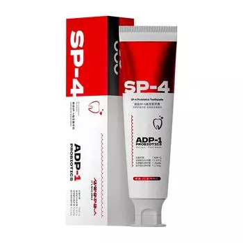 Зубная паста SP-4 120 г Зубная паста с пробиотиками SP-4 Отбеливающая зубная паста Зубная паста со свежим дыханием Зубная паста для удаления пятен Полный уход за зубами One Size красный
