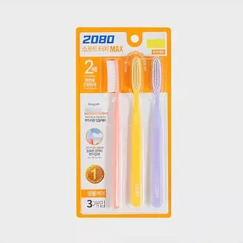 Зубная щетка 2080 soft touch max 3 шт. белый