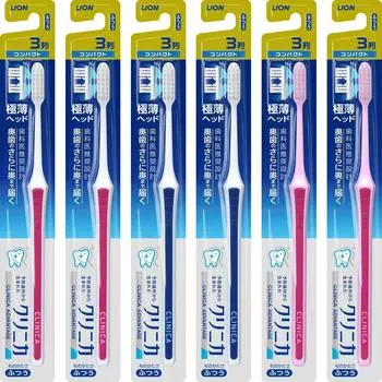 Зубная щетка Clinica Advantage 3 ряда компактная обычная 6 шт.