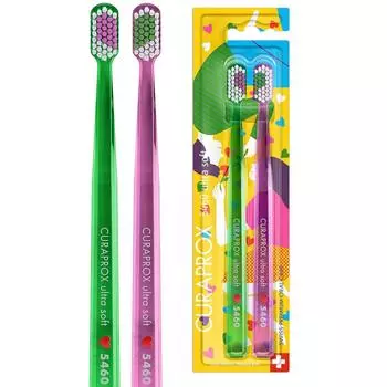 Зубная щетка Curaprox 5460 Love Edition, 2 шт.