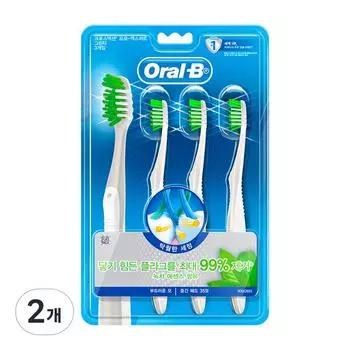 Зубная щетка Oral-B Cross Action Green Tea, 35 щетинок, 3 упаковки, 2 шт.