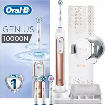 Зубная щетка Oral-B Genius Rose Gold 10000 с аккумулятором