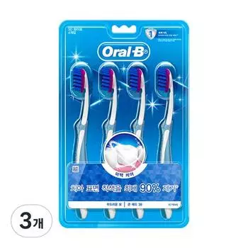 Зубная щетка Oral-B Proflex 3D White, 4 упаковки, 3 шт.