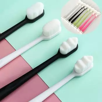 Зубная щетка Ten Thousand Hair, одинарный набор из тонких мягких волос для взрослых, бытовая, маленькая головка, месяц, зубная щетка Ten Thousand Hair