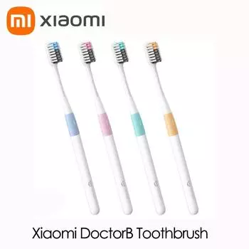 Зубная щетка Xiaomi DoctorB Bass Method с сэндвичем, лучшая проволочная щетка, 4 цвета, зубная щетка для глубокой очистки 4toothbrush and 1box белый