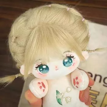 Звездная фигурка идол плюшевая игрушка 20 см милая хлопковая кукла мягкие плюшевые игрушки колокольчик орхидея узор кавайные куклы дети девочка подарок на Хэллоуин