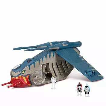 Звездные войны Micro Galaxy Starship Class Low Air Assault Transport Vehicle (Мунилинст 10) Немасштаб синий
