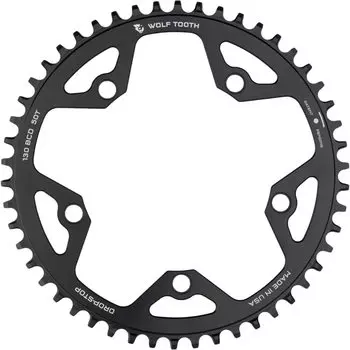 Звездочка Wolf Tooth 130 BCD 5 Bolt Chainring 40T совместима с цепочкой SRAM Flattop Chainring