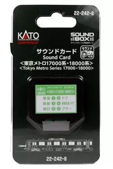 Звуковая карта KATO N Gauge для Tokyo Metro 17000 Series, для моделей железных дорог серии 18000, 22-242-8