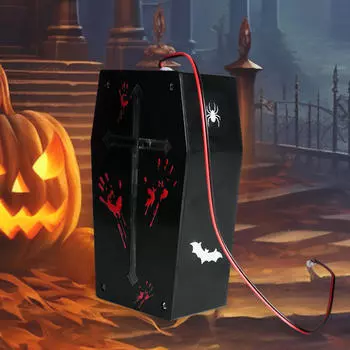 Звуковой преобразователь для Хэллоуина Scream Box, динамик, проигрыватель, шумовой генератор, активируемый голосом, со светодиодом