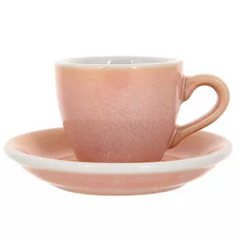 Кофейная пара Loveramics egg, 80ml, цвет розовый, box