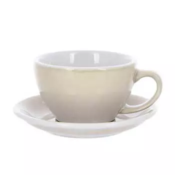 Кофейная пара Loveramics (Лаврамикс) Egg 300 ml бежевая