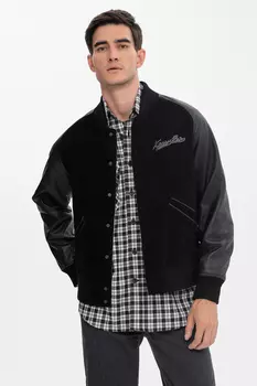 Бомбер из натуральной кожи Limited edition