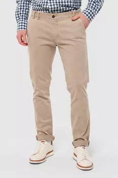 Брюки чинос бежевые из хлопка
