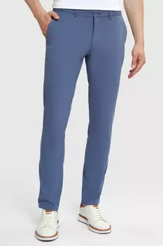 Брюки чинос синие из хлопка