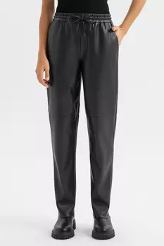 Брюки из экокожи