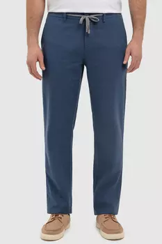 Брюки изо льна и хлопка