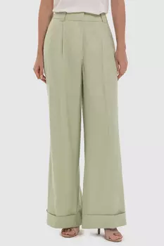 Брюки изо льна и вискозы