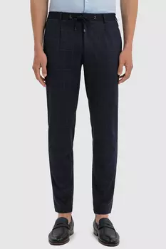 Брюки в клетку на кулиске