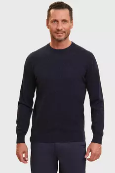 Джемпер из хлопка и кашемира с меланжевым эффектом