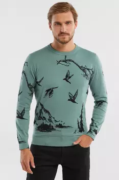 Джемпер из хлопка и шерсти