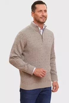 Джемпер из хлопка и шерсти с кашемиром