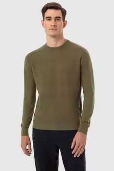 Джемпер из хлопка с фактурным узором