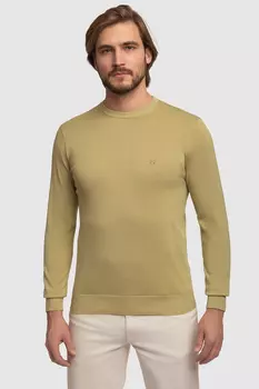 Джемпер из хлопка, шелка и льна