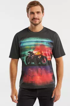 Футболка из хлопка с AI принтом