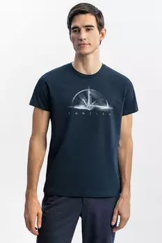 Футболка из хлопка с принтом