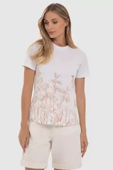 Футболка из хлопка с принтом