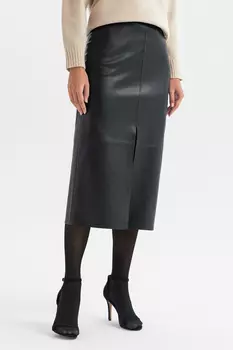 Юбка из экокожи