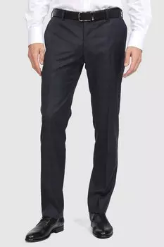 Костюмные зауженные брюки из шерсти KANZLER