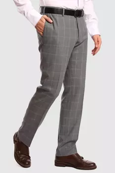 Костюмные зауженные брюки из шерсти KANZLER