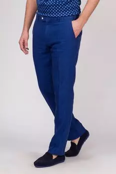 Костюмные зауженные брюки изо льна KANZLER