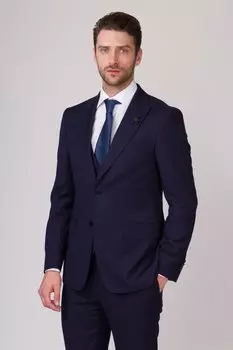 Костюмный пиджак приталенный из шерсти KANZLER