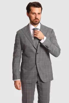 Костюмный пиджак приталенный из шерсти KANZLER