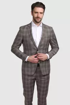 Костюмный пиджак приталенный из шерсти KANZLER