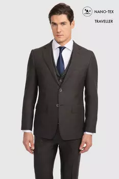 Костюмный пиджак приталенный из шерсти KANZLER