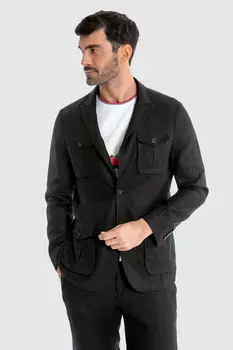 Костюмный пиджак приталенный изо льна KANZLER